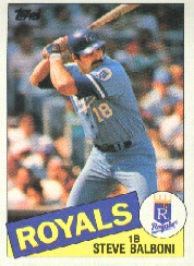 1985 Topps Baseball Cards      486     Steve Balboni